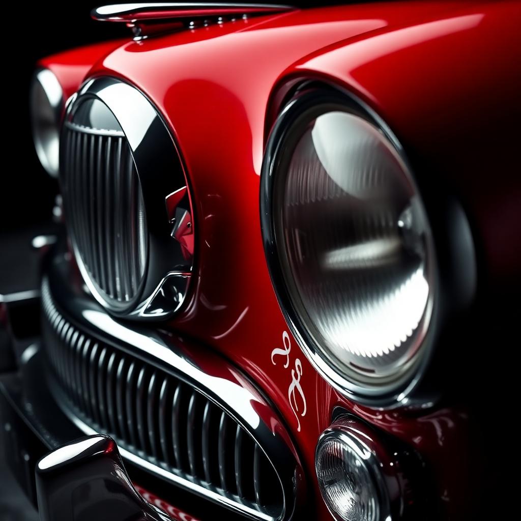 Frontal Vermelho Profundo